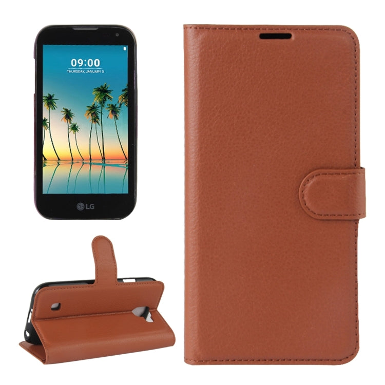 For LG K3 (2017) Litchi Texture Horizontal Flip Leather Case with Holder & Card Slots & Wallet