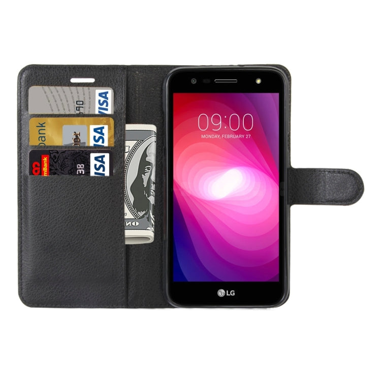 For LG X power2 Litchi Texture Horizontal Flip Leather Case with Holder & Card Slots & Wallet