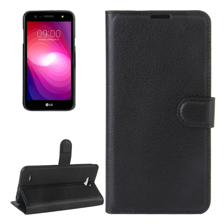 For LG X power2 Litchi Texture Horizontal Flip Leather Case with Holder & Card Slots & Wallet
