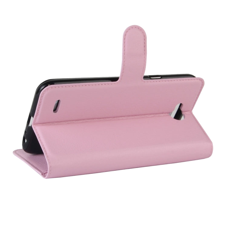 For LG X power2 Litchi Texture Horizontal Flip Leather Case with Holder & Card Slots & Wallet