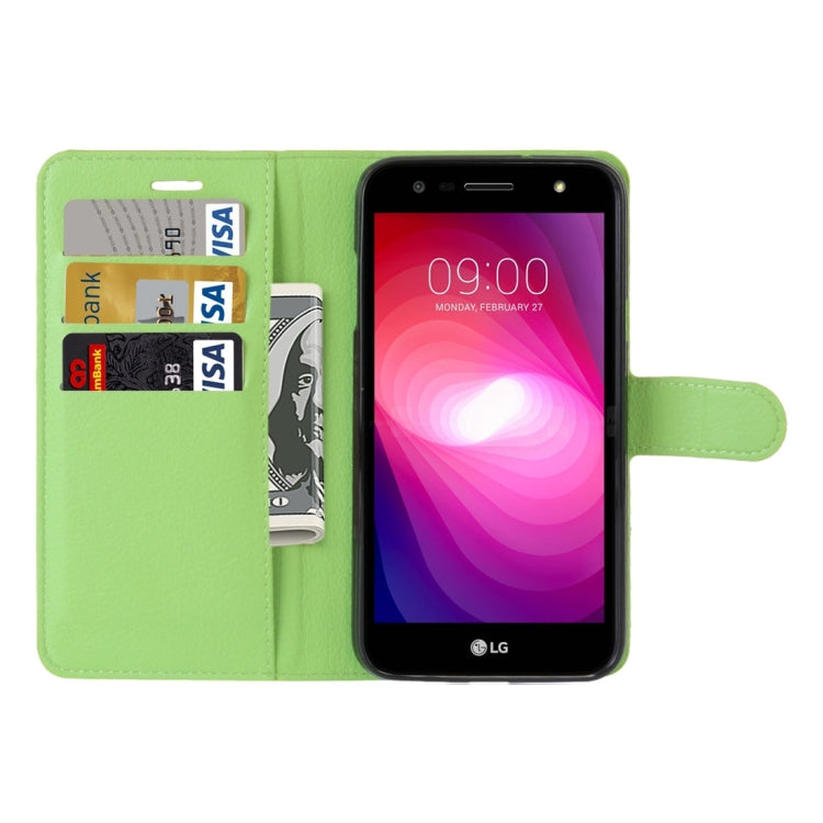For LG X power2 Litchi Texture Horizontal Flip Leather Case with Holder & Card Slots & Wallet