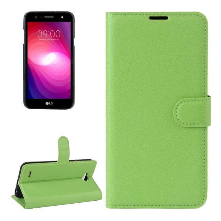 For LG X power2 Litchi Texture Horizontal Flip Leather Case with Holder & Card Slots & Wallet