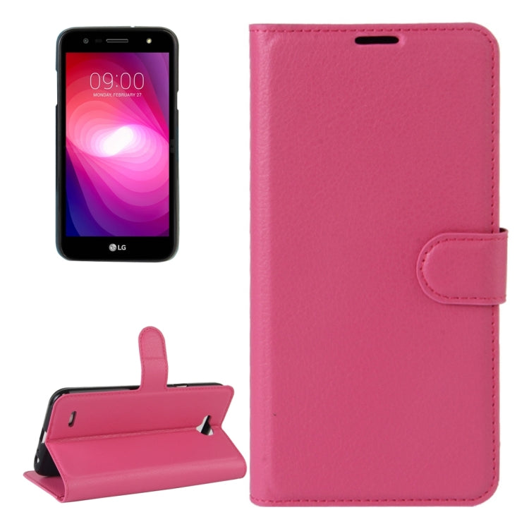 For LG X power2 Litchi Texture Horizontal Flip Leather Case with Holder & Card Slots & Wallet