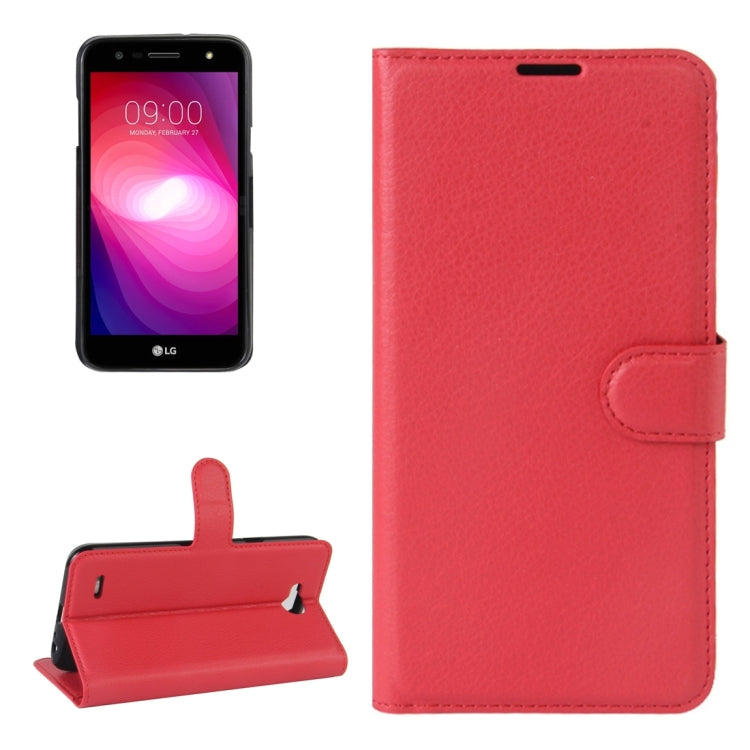 For LG X power2 Litchi Texture Horizontal Flip Leather Case with Holder & Card Slots & Wallet