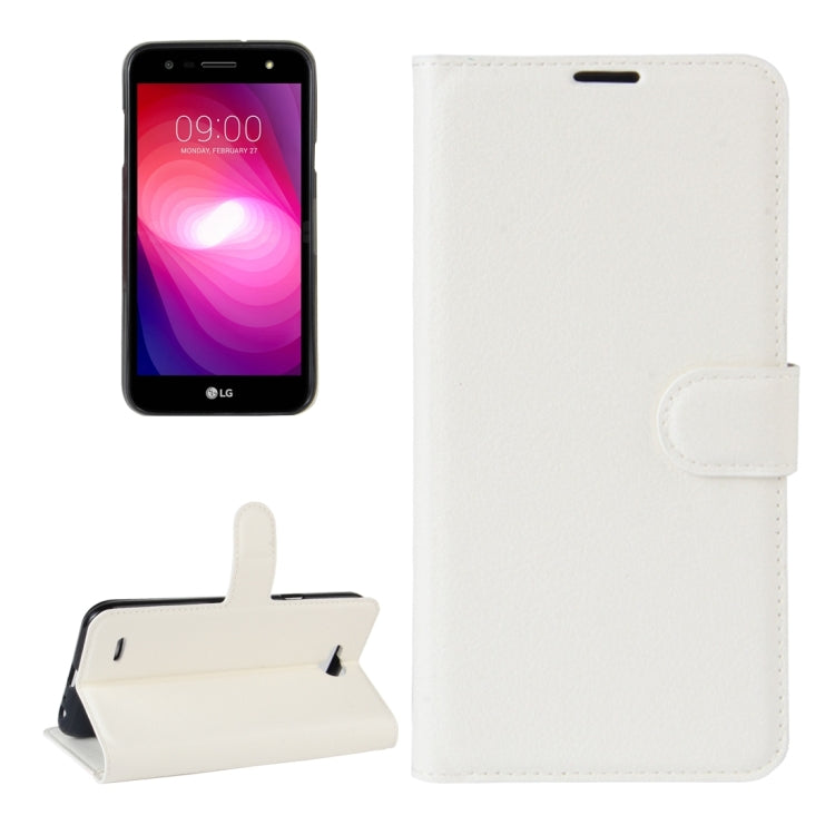 For LG X power2 Litchi Texture Horizontal Flip Leather Case with Holder & Card Slots & Wallet