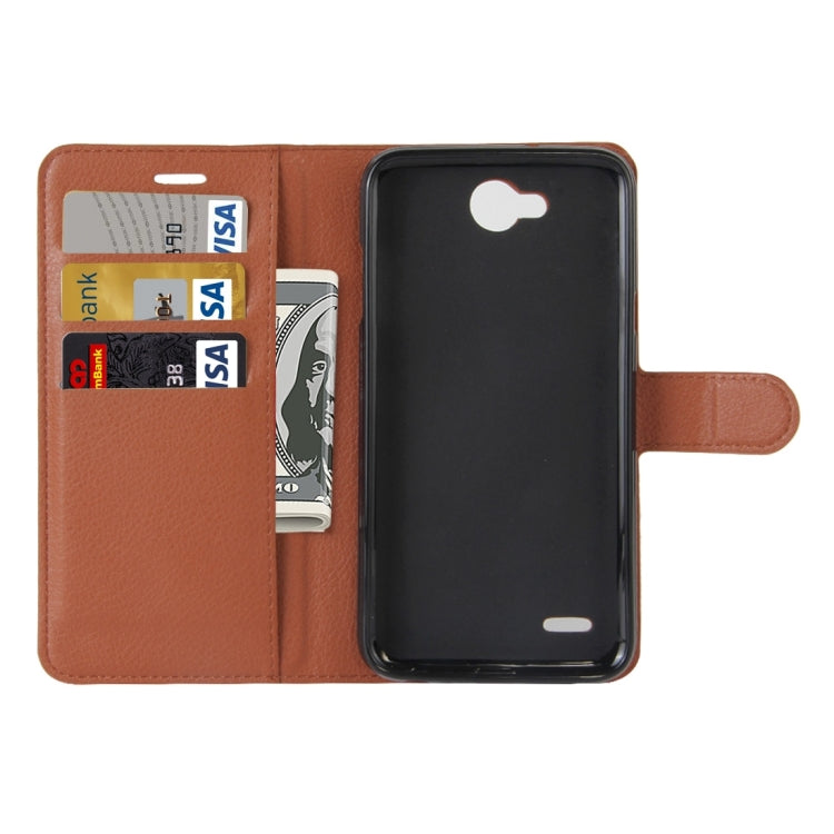 For LG X power2 Litchi Texture Horizontal Flip Leather Case with Holder & Card Slots & Wallet