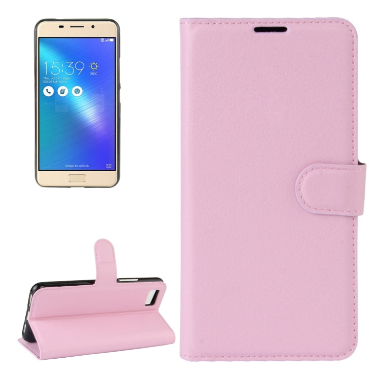 For ASUS ZenFone 3s Max (ZC521TL) Litchi Texture Horizontal Flip Leather Case with Holder & Card Slots & Wallet