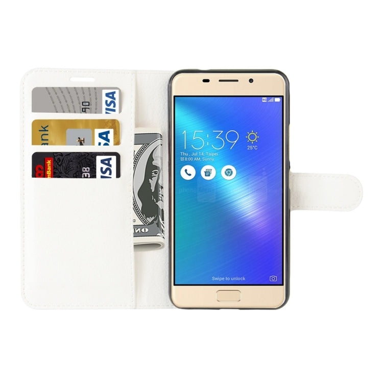 For ASUS ZenFone 3s Max (ZC521TL) Litchi Texture Horizontal Flip Leather Case with Holder & Card Slots & Wallet