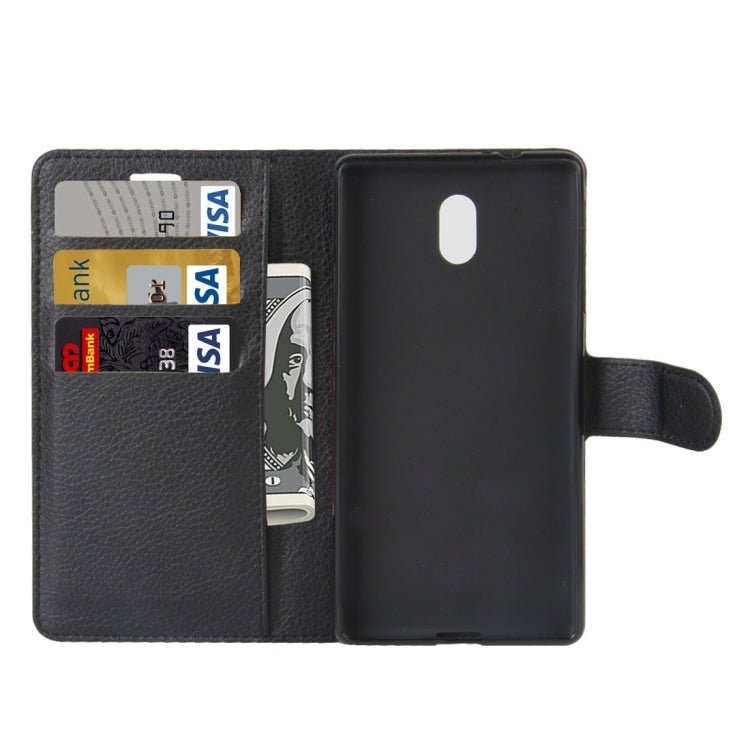 For Nokia 3 Litchi Texture Horizontal Flip Leather Case with Holder & Card Slots & Wallet
