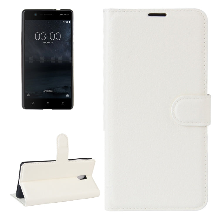 For Nokia 3 Litchi Texture Horizontal Flip Leather Case with Holder & Card Slots & Wallet