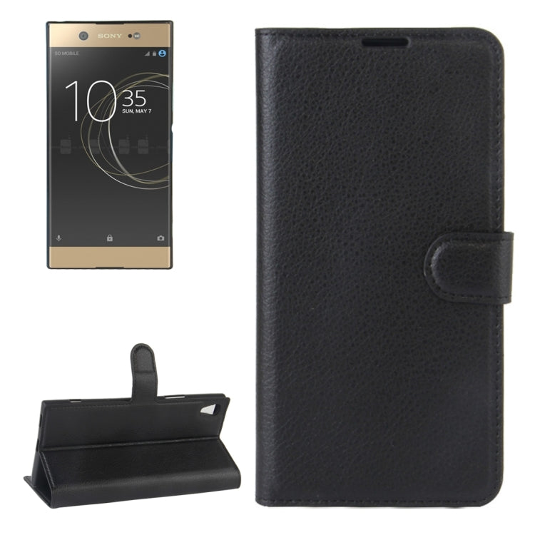 For Sony Xperia XA1 Ultra Litchi Texture Horizontal Flip Leather Case with Holder & Card Slots & Wallet