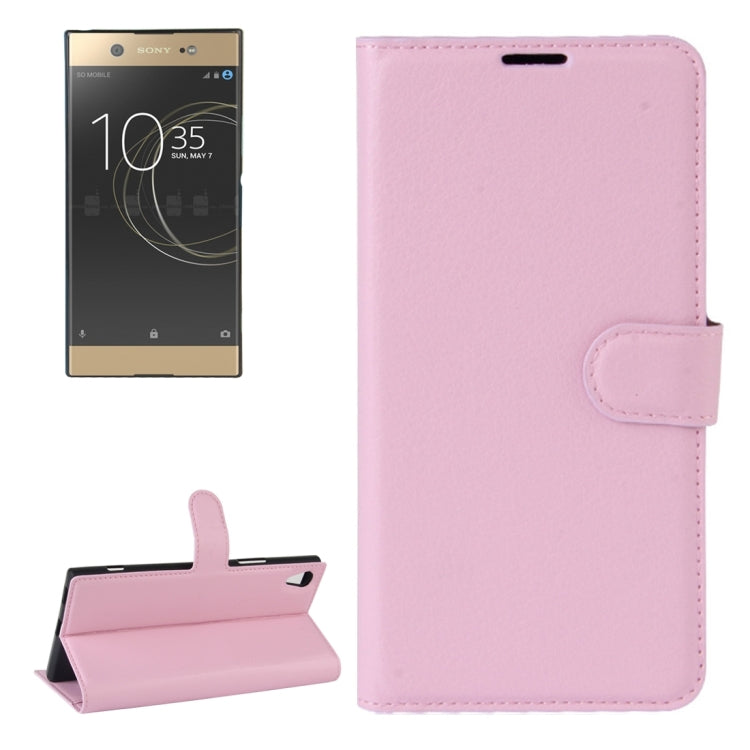 For Sony Xperia XA1 Ultra Litchi Texture Horizontal Flip Leather Case with Holder & Card Slots & Wallet