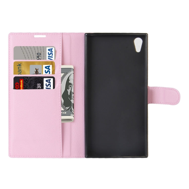 For Sony Xperia XA1 Ultra Litchi Texture Horizontal Flip Leather Case with Holder & Card Slots & Wallet