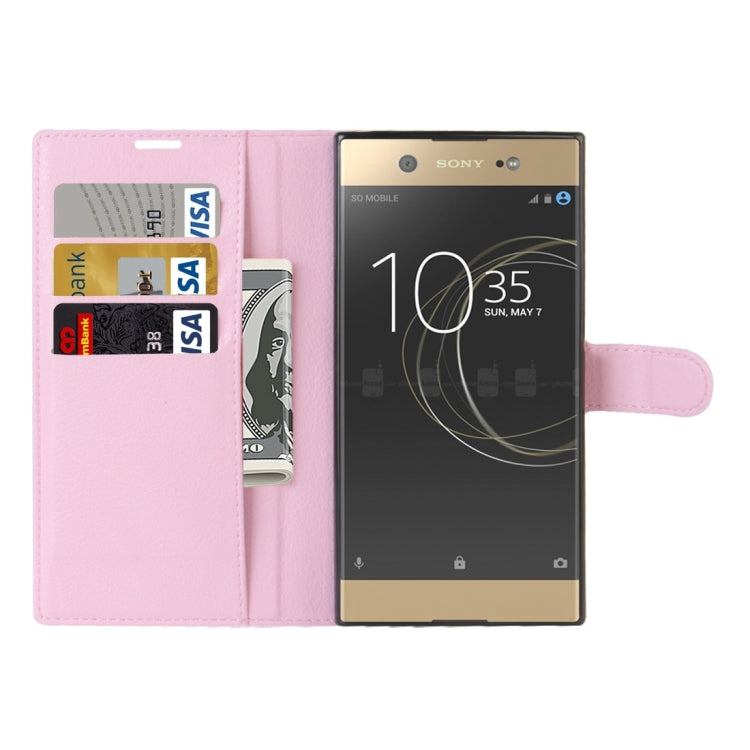 For Sony Xperia XA1 Ultra Litchi Texture Horizontal Flip Leather Case with Holder & Card Slots & Wallet