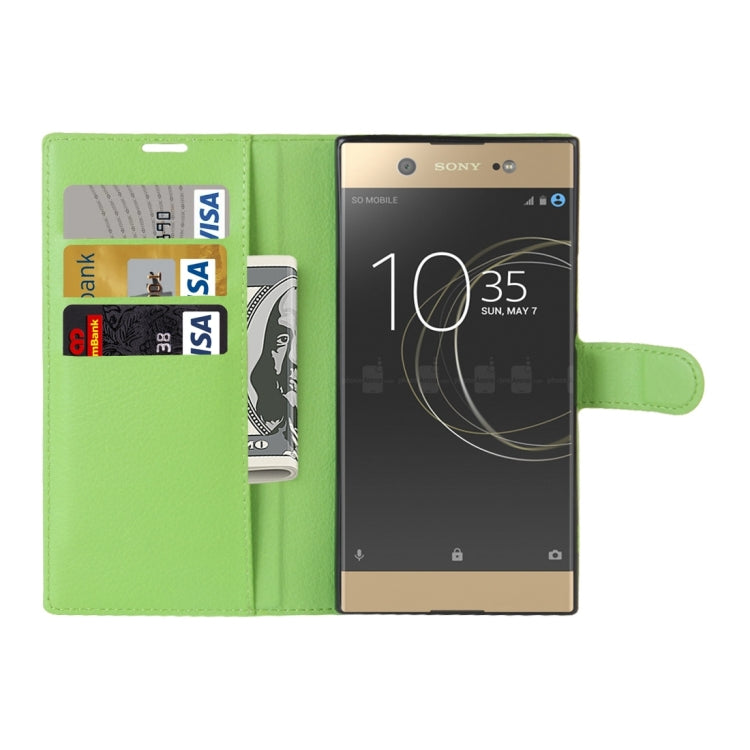 For Sony Xperia XA1 Ultra Litchi Texture Horizontal Flip Leather Case with Holder & Card Slots & Wallet