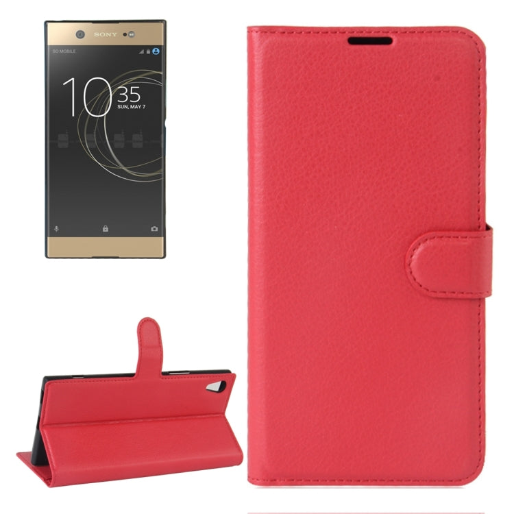 For Sony Xperia XA1 Ultra Litchi Texture Horizontal Flip Leather Case with Holder & Card Slots & Wallet