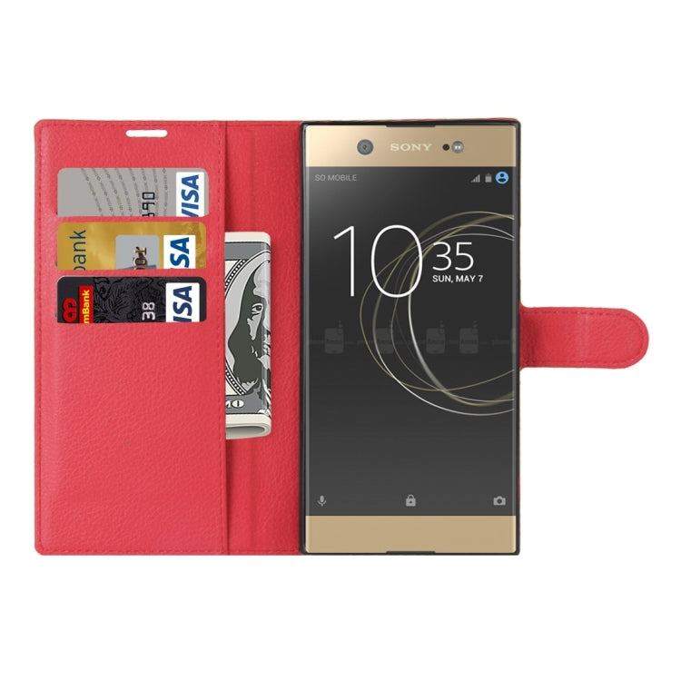 For Sony Xperia XA1 Ultra Litchi Texture Horizontal Flip Leather Case with Holder & Card Slots & Wallet