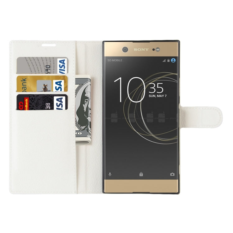 For Sony Xperia XA1 Ultra Litchi Texture Horizontal Flip Leather Case with Holder & Card Slots & Wallet
