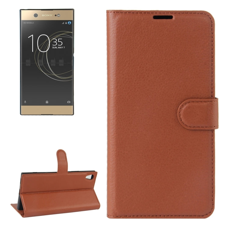 For Sony Xperia XA1 Ultra Litchi Texture Horizontal Flip Leather Case with Holder & Card Slots & Wallet