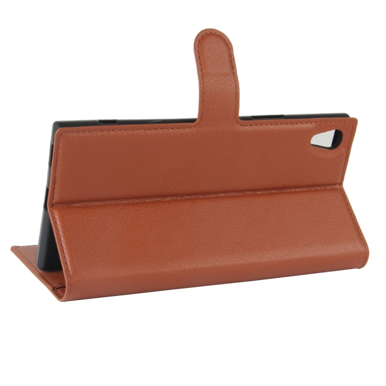 For Sony Xperia XA1 Ultra Litchi Texture Horizontal Flip Leather Case with Holder & Card Slots & Wallet