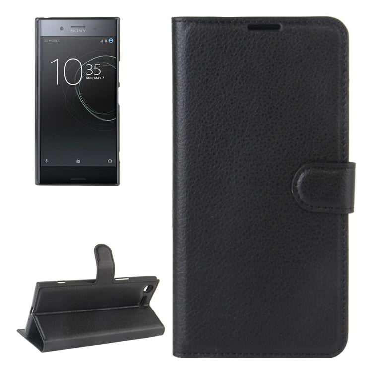 For Sony Xperia XZ Premium Litchi Texture Horizontal Flip Leather Case with Holder & Card Slots & Wallet