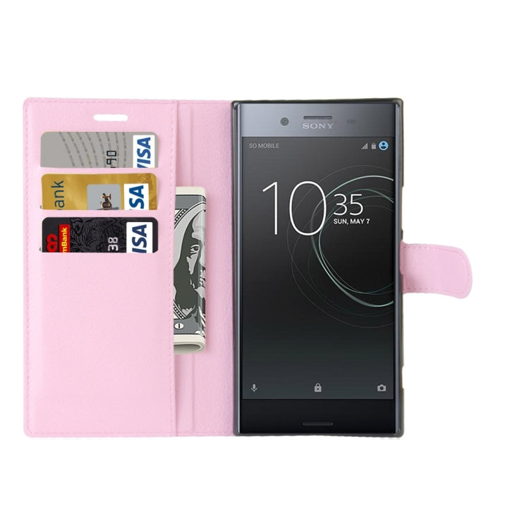 For Sony Xperia XZ Premium Litchi Texture Horizontal Flip Leather Case with Holder & Card Slots & Wallet