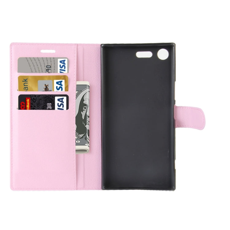 For Sony Xperia XZ Premium Litchi Texture Horizontal Flip Leather Case with Holder & Card Slots & Wallet
