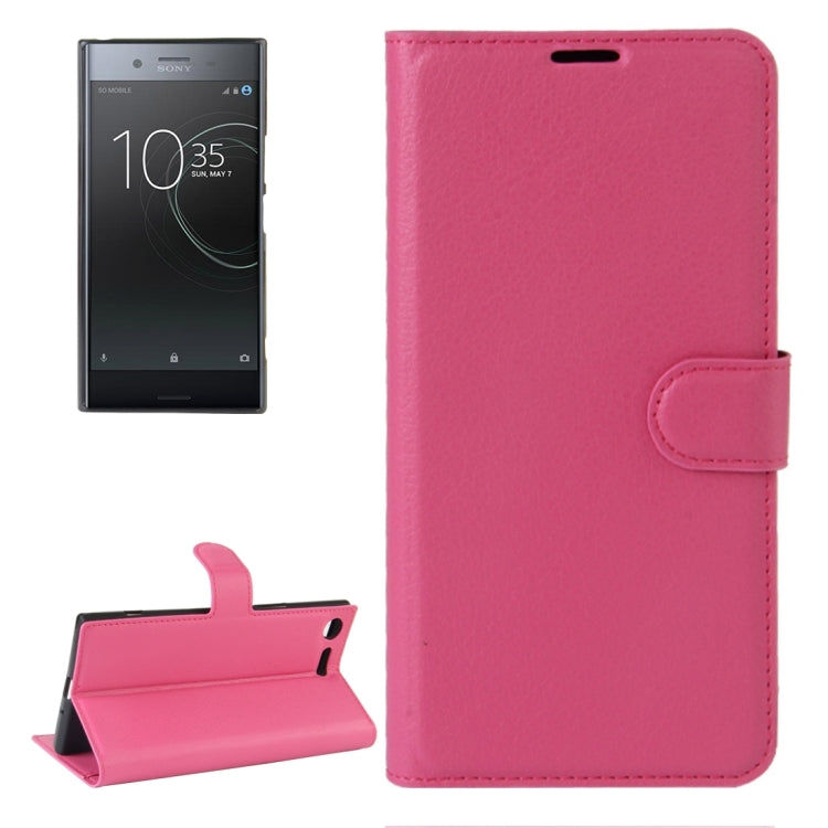 For Sony Xperia XZ Premium Litchi Texture Horizontal Flip Leather Case with Holder & Card Slots & Wallet