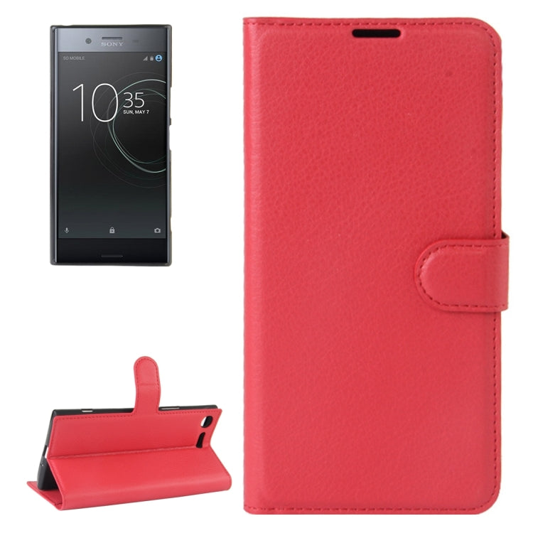 For Sony Xperia XZ Premium Litchi Texture Horizontal Flip Leather Case with Holder & Card Slots & Wallet