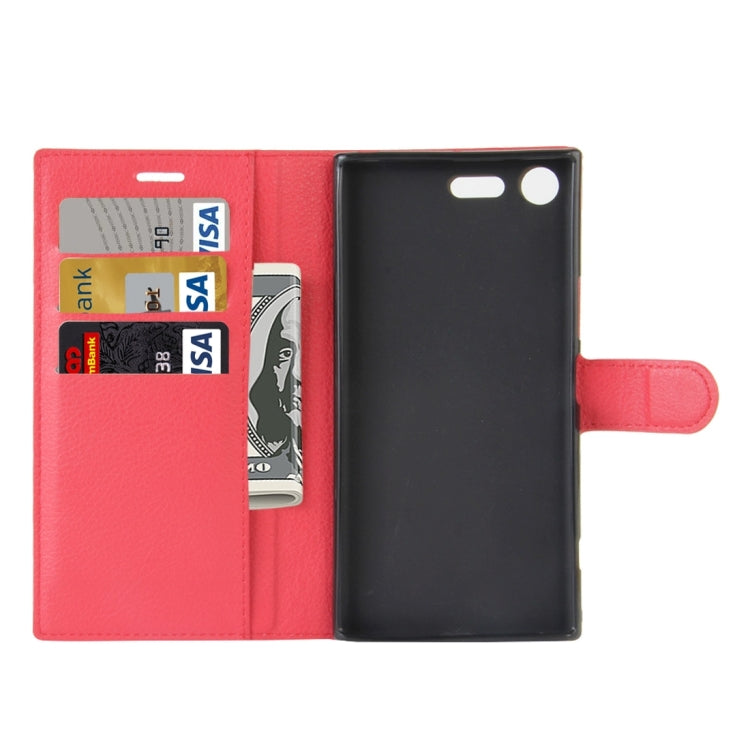 For Sony Xperia XZ Premium Litchi Texture Horizontal Flip Leather Case with Holder & Card Slots & Wallet