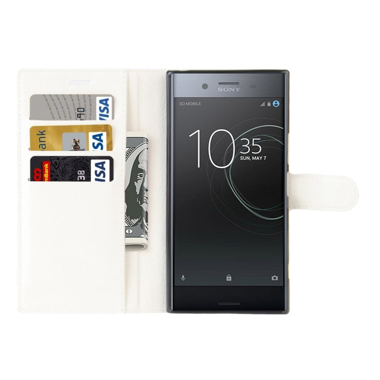 For Sony Xperia XZ Premium Litchi Texture Horizontal Flip Leather Case with Holder & Card Slots & Wallet