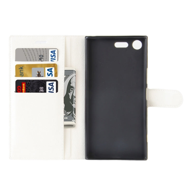 For Sony Xperia XZ Premium Litchi Texture Horizontal Flip Leather Case with Holder & Card Slots & Wallet