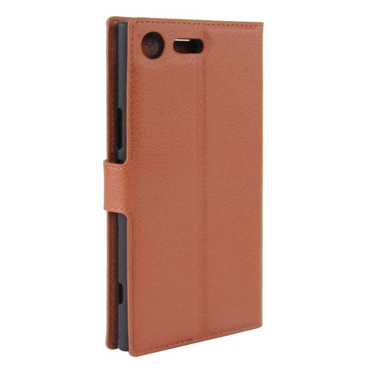 For Sony Xperia XZ Premium Litchi Texture Horizontal Flip Leather Case with Holder & Card Slots & Wallet