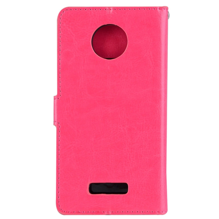 For Motorola Moto Z Crazy Horse Texture Horizontal Flip PU Leather Case with Holder & Card Slots & Wallet & Lanyard