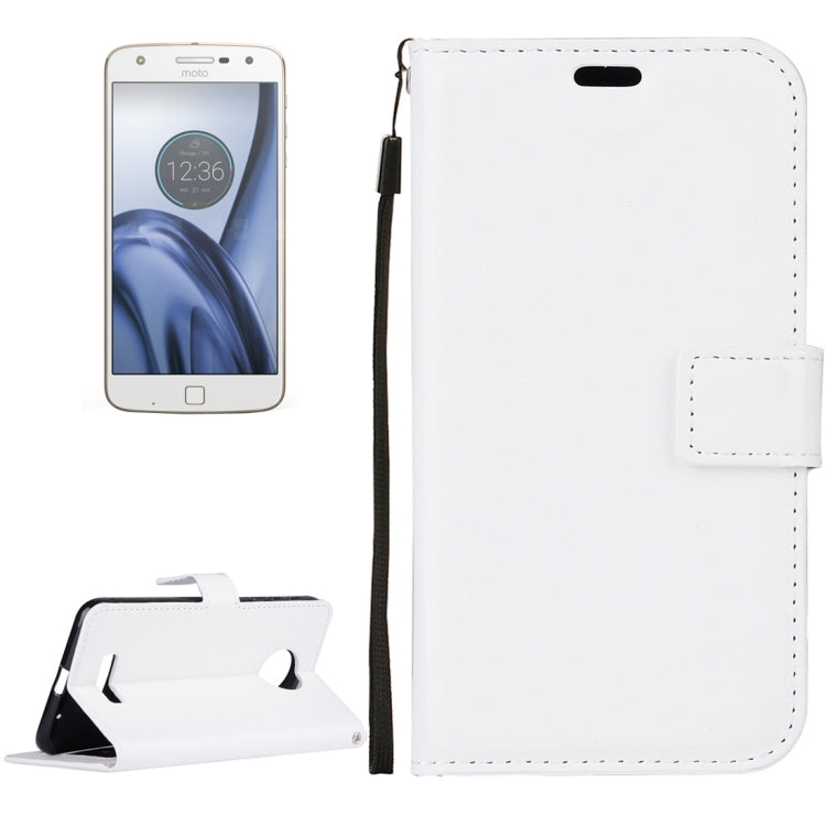 For Motorola Moto Z Crazy Horse Texture Horizontal Flip PU Leather Case with Holder & Card Slots & Wallet & Lanyard