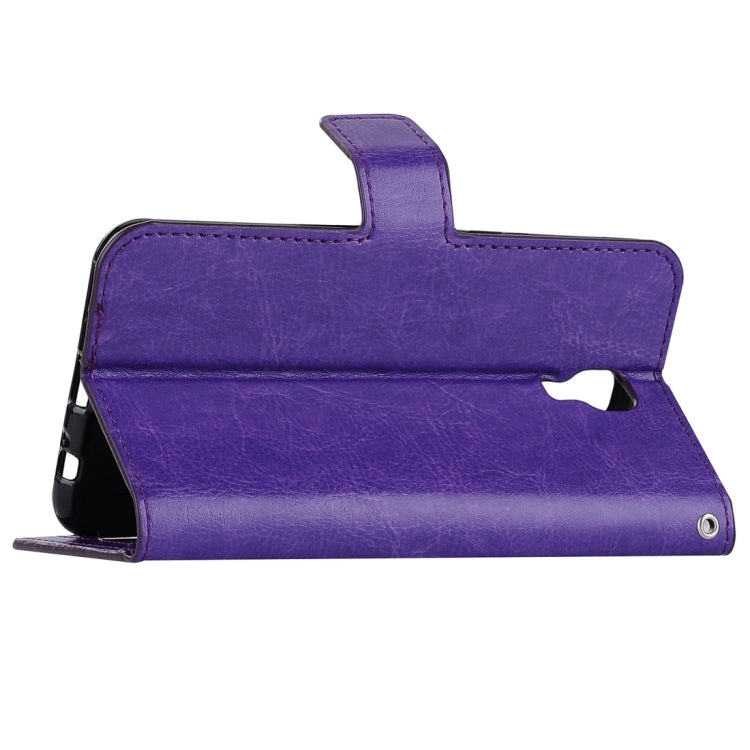 For LG X Screen Crazy Horse Texture Horizontal Flip PU Leather Case with Holder & Card Slots & Wallet