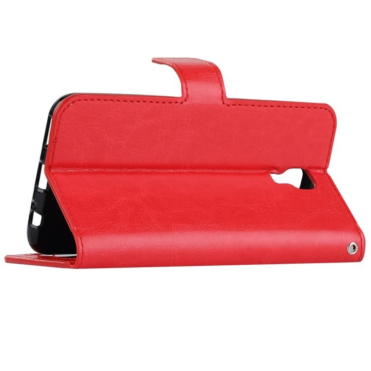 For LG X Screen Crazy Horse Texture Horizontal Flip PU Leather Case with Holder & Card Slots & Wallet