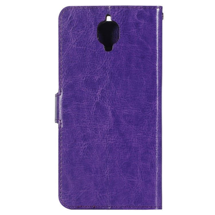 For OnePlus 3 Crazy Horse Texture Horizontal Flip PU Leather Case with Holder & Card Slots & Wallet