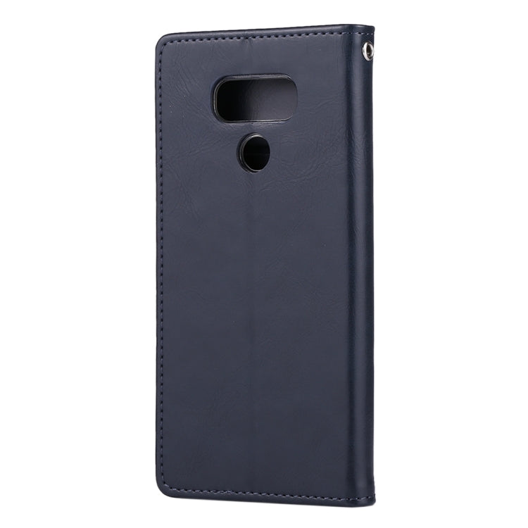 GOOSPERY BLUE MOON for LG G6 Crazy Horse Texture Horizontal Flip Leather Case with Card Slots & Wallet & Holder