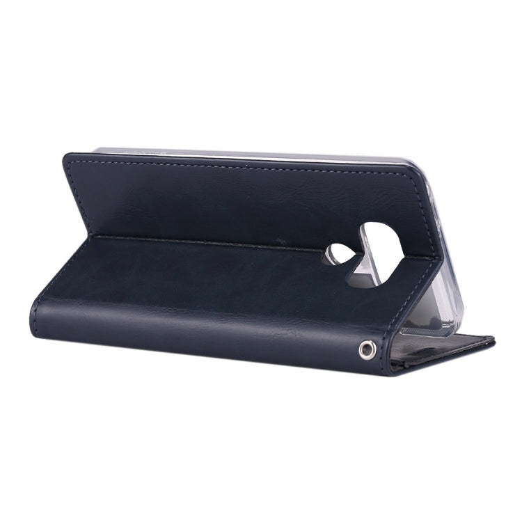 GOOSPERY BLUE MOON for LG G6 Crazy Horse Texture Horizontal Flip Leather Case with Card Slots & Wallet & Holder