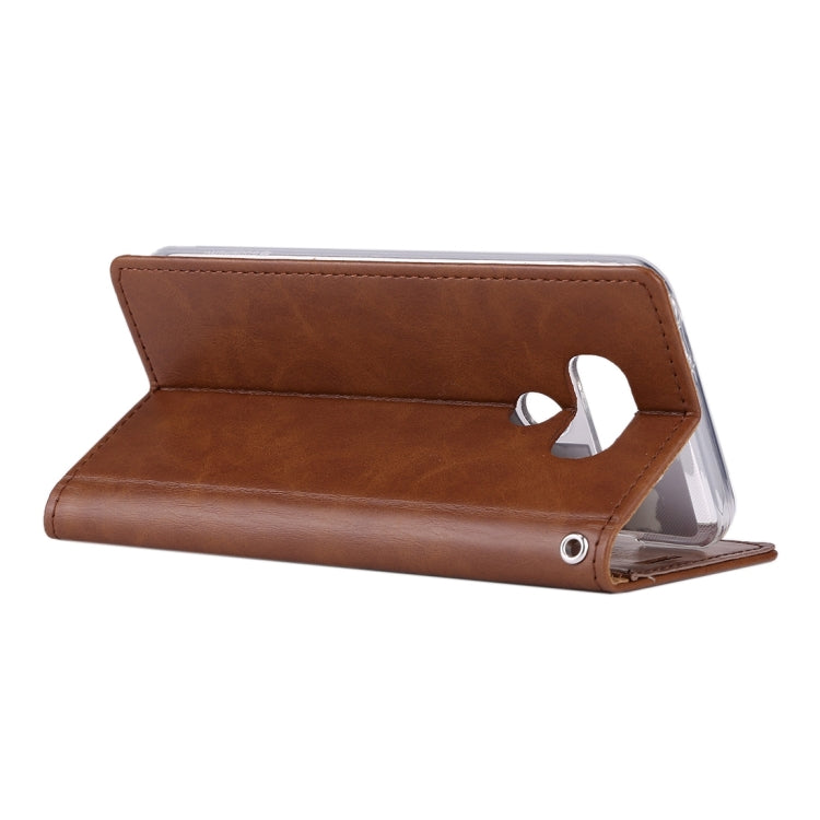 GOOSPERY BLUE MOON for LG G6 Crazy Horse Texture Horizontal Flip Leather Case with Card Slots & Wallet & Holder