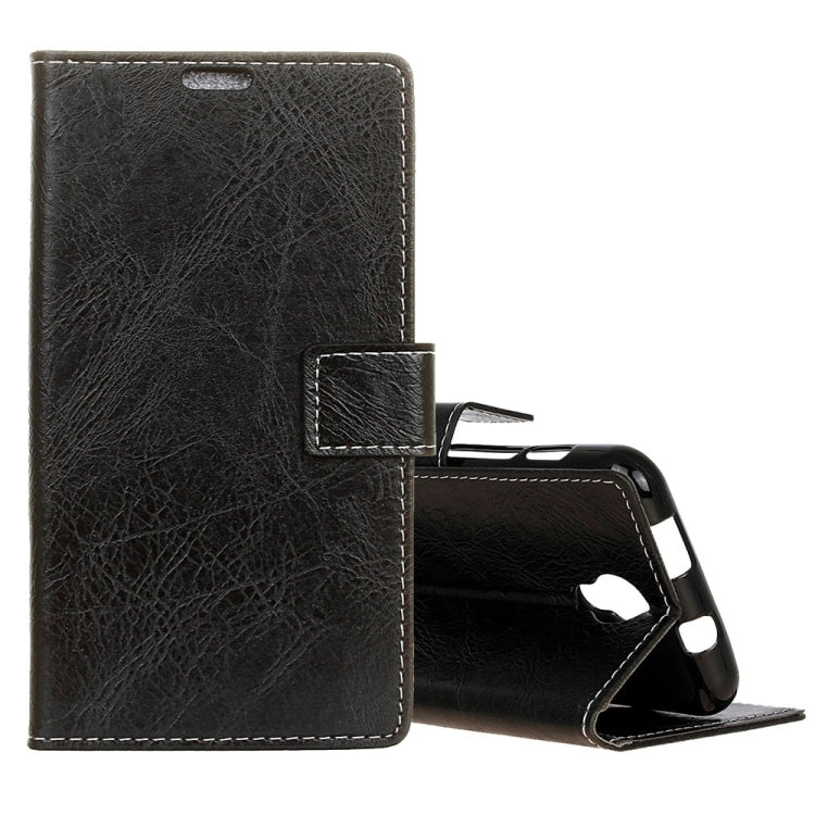 For Wiko Jerry 2 Retro Crazy Horse Texture Horizontal Flip Leather Case with Holder & Card Slots & Wallet & Photo Frame