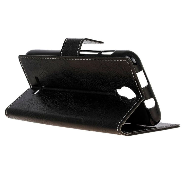 For Wiko Jerry 2 Retro Crazy Horse Texture Horizontal Flip Leather Case with Holder & Card Slots & Wallet & Photo Frame