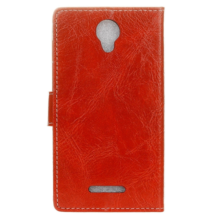 For Wiko Jerry 2 Retro Crazy Horse Texture Horizontal Flip Leather Case with Holder & Card Slots & Wallet & Photo Frame