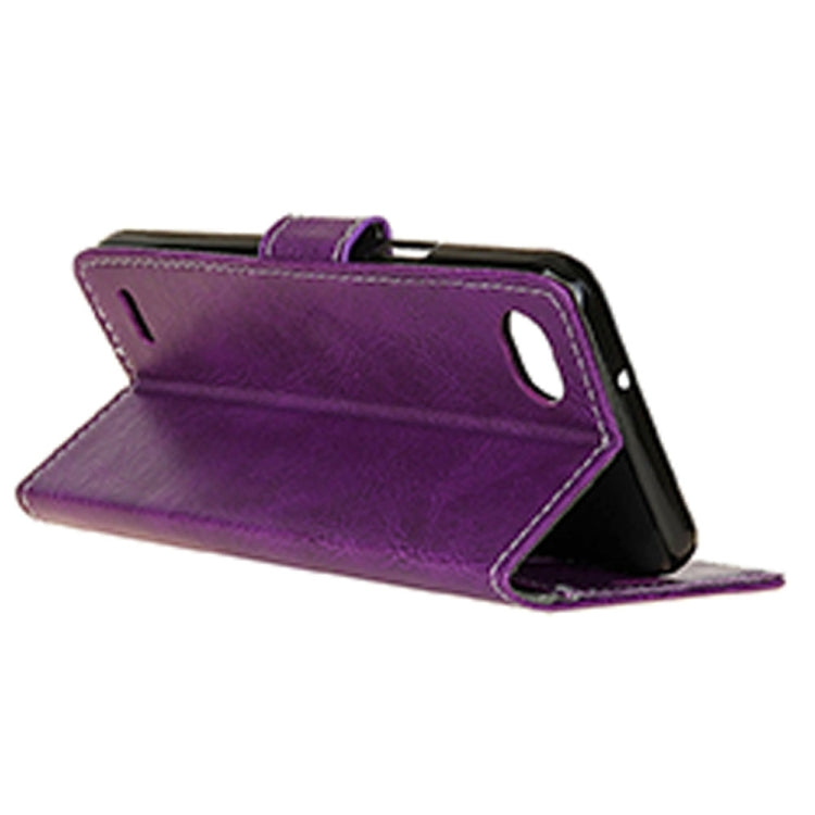 For LG Q6 Retro Crazy Horse Texture Horizontal Flip Leather Case with Holder & Card Slots & Wallet & Photo Frame