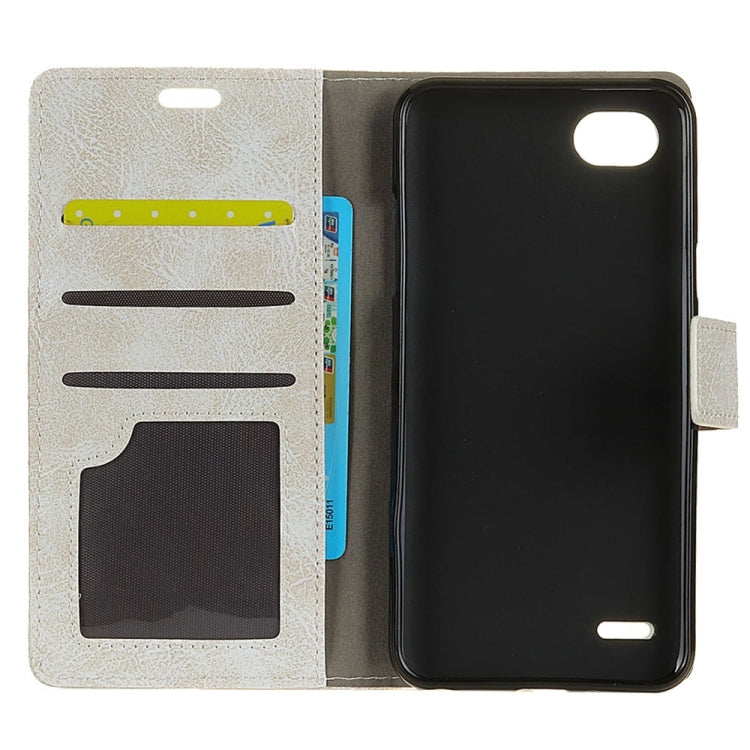 For LG Q6 Retro Crazy Horse Texture Horizontal Flip Leather Case with Holder & Card Slots & Wallet & Photo Frame