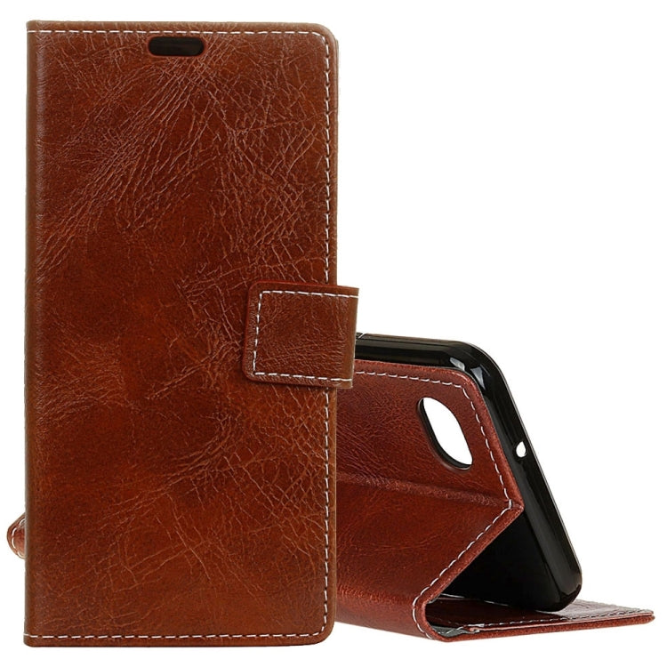 For LG Q6 Retro Crazy Horse Texture Horizontal Flip Leather Case with Holder & Card Slots & Wallet & Photo Frame