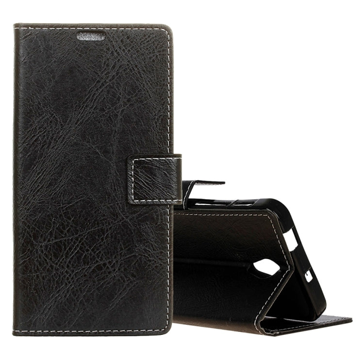 For Wiko Tommy 2 Retro Crazy Horse Texture Horizontal Flip Leather Case with Holder & Card Slots & Wallet & Photo Frame
