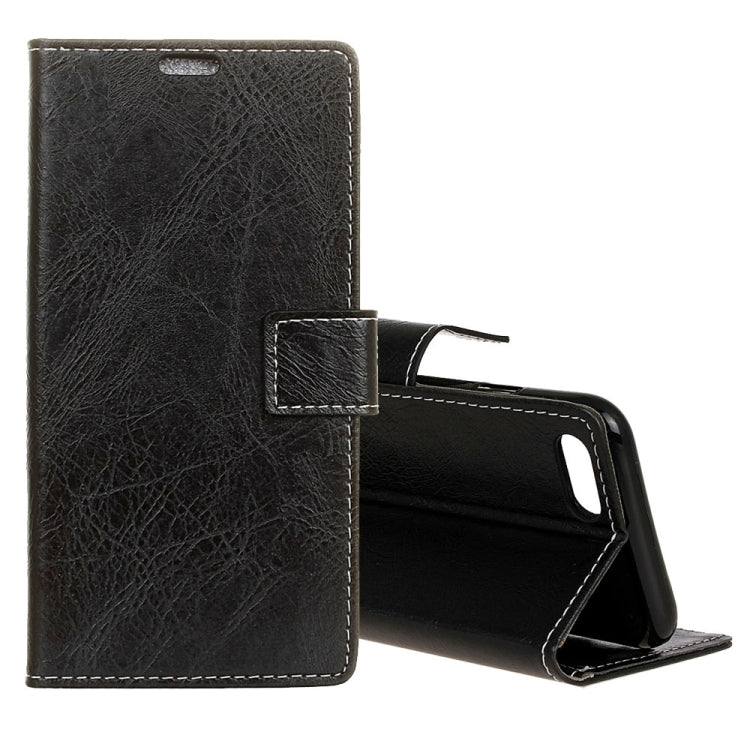 For Asus ZenFone 4 ZE554KL Retro Crazy Horse Texture Horizontal Flip Leather Case with Holder & Card Slots & Wallet & Photo Frame