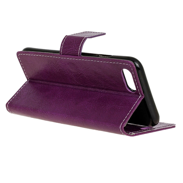 For Asus ZenFone 4 ZE554KL Retro Crazy Horse Texture Horizontal Flip Leather Case with Holder & Card Slots & Wallet & Photo Frame